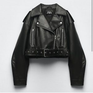 Zara leather jacket